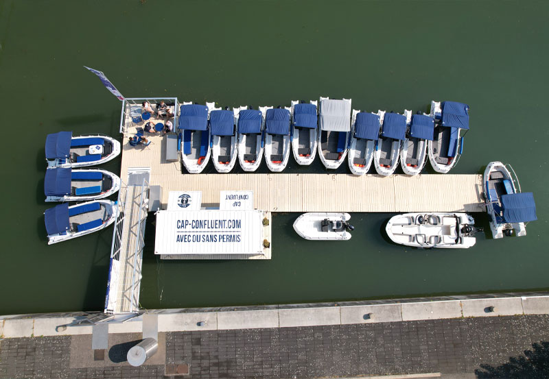 départ bateaux CONFLUENCE