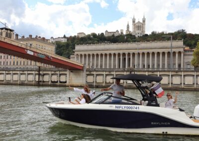 Moment détente en bateau au cœur de Lyon