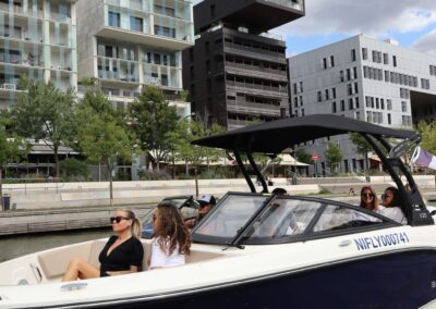 EVG à ord d'un bateau à Lyon